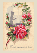 Tendre hommage avec roses anciennes